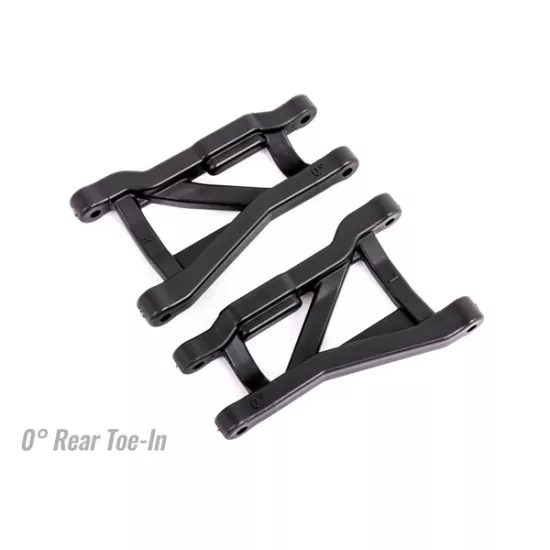 Suspension arms, black, rear  (left & right), heavy duty, 0° toe angle (2)