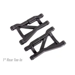 Suspension arms, black, rear (left & right), heavy duty, 1° toe angle (2)