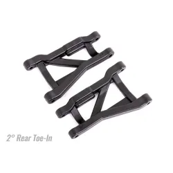Suspension arms, black, rear (left & right), heavy duty, 2° toe angle (2)