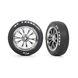 Tires & wheels, assembled, glued (Weld chrome wheels, tires, foam inserts) (front) (2)