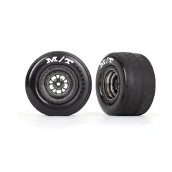 Tires & wheels, assembled, glued (Weld satin black chrome wheels, tires, foam inserts) (rear) (2)