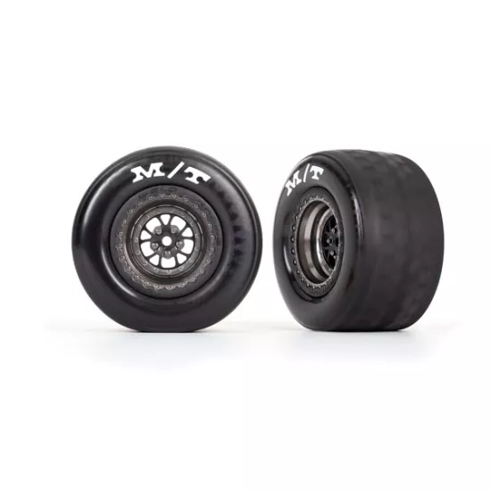 Tires & wheels, assembled, glued (Weld satin black chrome wheels, tires, foam inserts) (rear) (2)