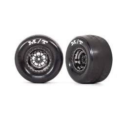 Tires & wheels, assembled, glued (Weld black chrome wheels, tires, foam inserts) (rear) (2)