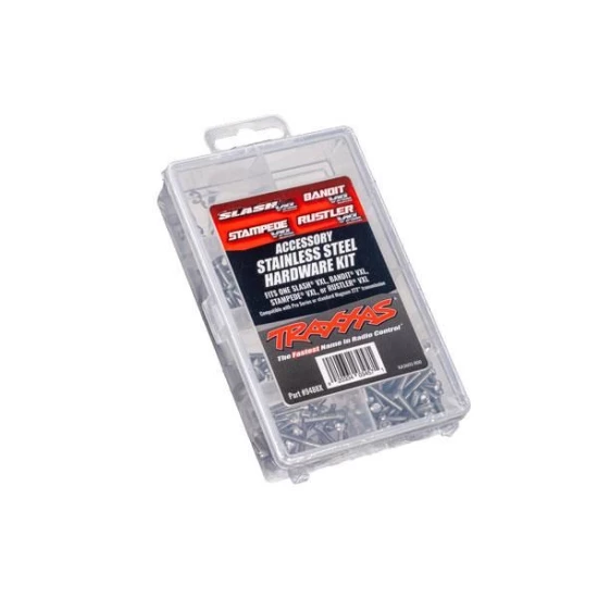 Hardware kit, stainless steel, Slash  VXL/Bandit  VXL/Stampede  VXL/Rustler  VXL (contains all stainless steel hardware used on Slash  VXL, Bandit  VXL, Stampede  VXL, or Rustler  VXL with 272R Transmission)