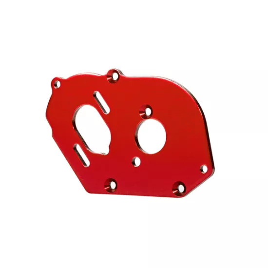Plate, motor, red (4mm thick) (aluminum)/ 3x10mm CS with split and flat washer (2)