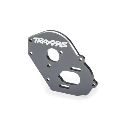 Plate, motor, gray-anodized (4mm thick)/ 3x10mm CS with split and flat washer (2)