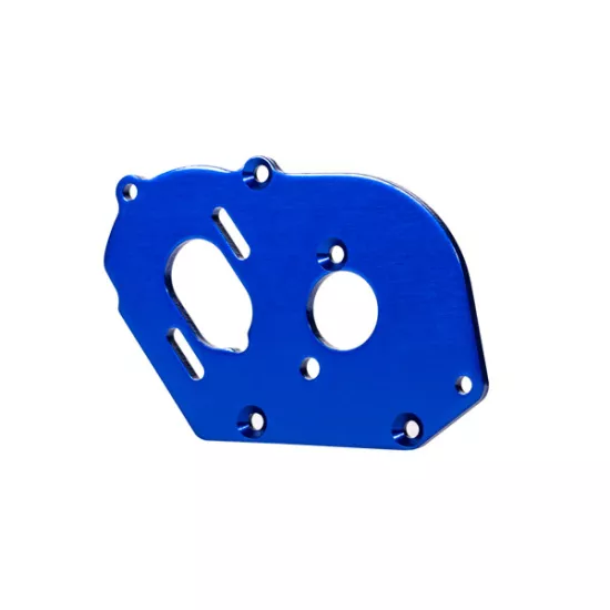 Plate, motor, blue (4mm thick) (aluminum)/ 3x10mm CS with split and flat washer (2)