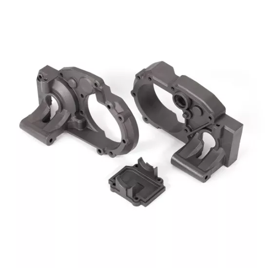 Gearbox halves,  left & right/ differential cover (charcoal gray)