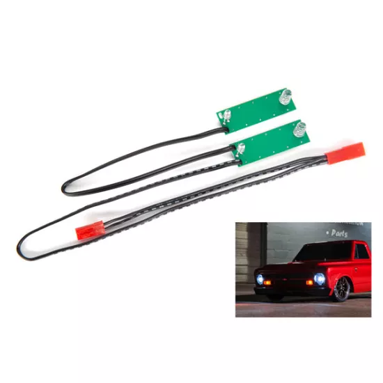 LED light set, front, complete (white) (includes light harness, power harness, zip ties (9))