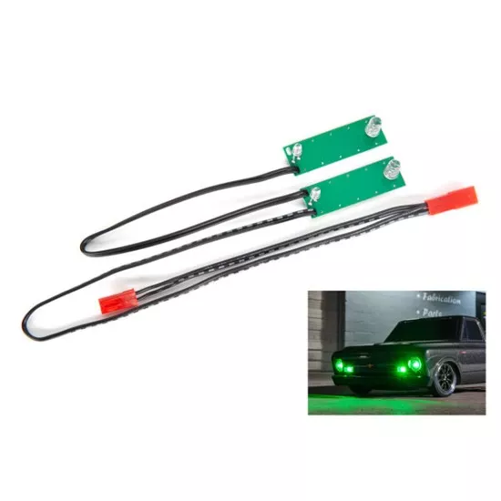 LED light set, front, complete (green) (includes light harness, power harness, zip ties (9))