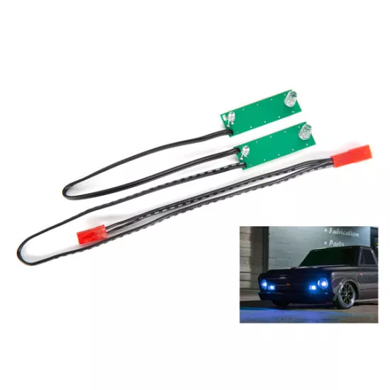 LED light set, front, complete (blue) (includes light harness, power harness, zip ties (9))