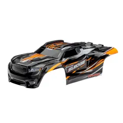 Body, Sledge, orange/ window, grille, lights decal sheet (assembled with front & rear body mounts and rear body support for clipless mounting)