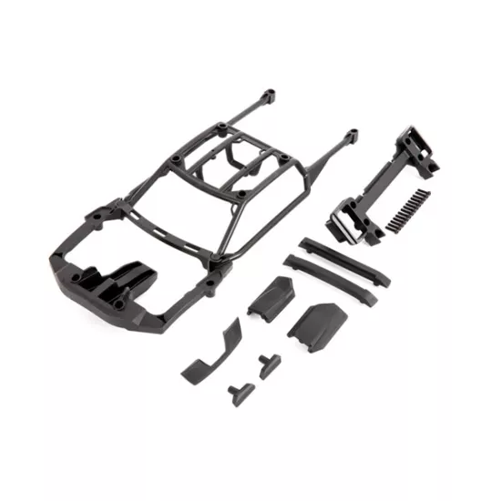 Body support (assembled with front mount & rear latch)/ skid pads (roof) (left & right)