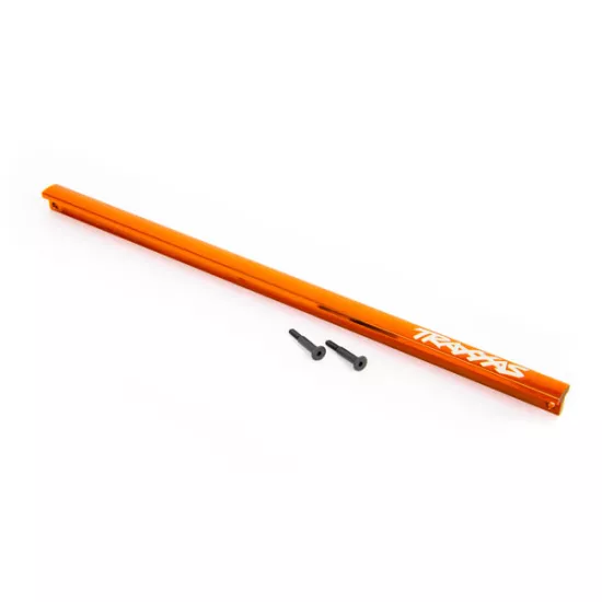 Chassis brace (T-Bar), 6061-T6 aluminum (orange-anodized)/ 3x16 SS (2)