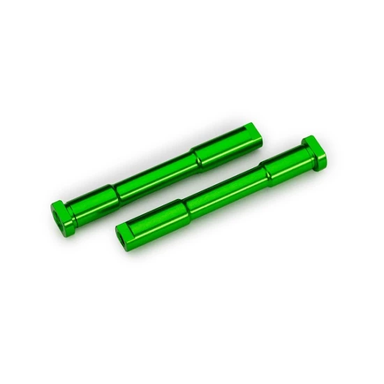Bellcrank posts, steering (aluminum, green-anodized)