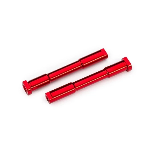 Bellcrank posts, steering (aluminum, red-anodized)