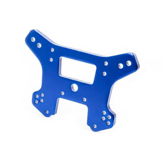 Shock tower, front, 6061-T6 aluminum (blue-anodized)