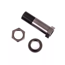 SERVO SAVER POST/ ADJUSTER NUT/ LOCKNUT (DARK TITANIUM-ANODIZED, 6061-T6 ALUMINUM) (1 EACH)