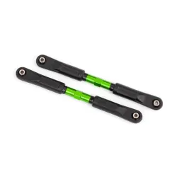 Camber links, front, Sledge (TUBES green-anodized, 7075-T6 aluminum, stronger than titanium) (117mm) (2)/ rod ends, assembled with steel hollow balls (4)/ aluminum wrench, 8mm (1)