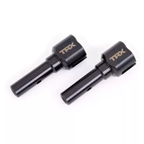 Stub axles, hardened steel (2) (for use only with 9557 driveshaft) (fits Sledge)