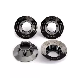 Wheel covers, black chrome (4) (fits #9572 wheels)