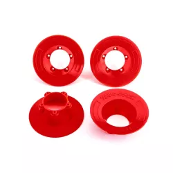 Wheel covers, red (4) (fits #9572 wheels)