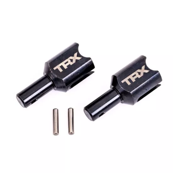 Differential output cup, front or rear (hardened steel, heavy duty) (2)/ 2.5x12mm pin (2)