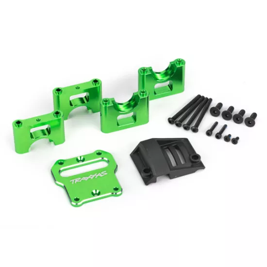 Mount, center differential carrier, 6061-T6 aluminum (green-anodized)