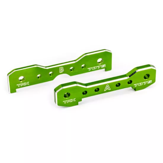 Tie bars, front, 7075-T6 aluminum (green-anodized) (fits Sledge)