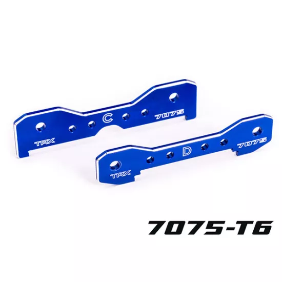 Tie bars, rear, 7075-T6 aluminum (blue-anodized) (fits Sledge)