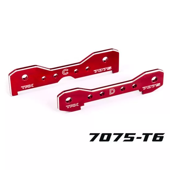 Tie bars, rear, 7075-T6 aluminum (red-anodized) (fits Sledge)