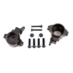 STEERING BLOCKS, 6061-T6 ALUMINUM (DARK TITANIUM-ANODIZED), LEFT & RIGHT