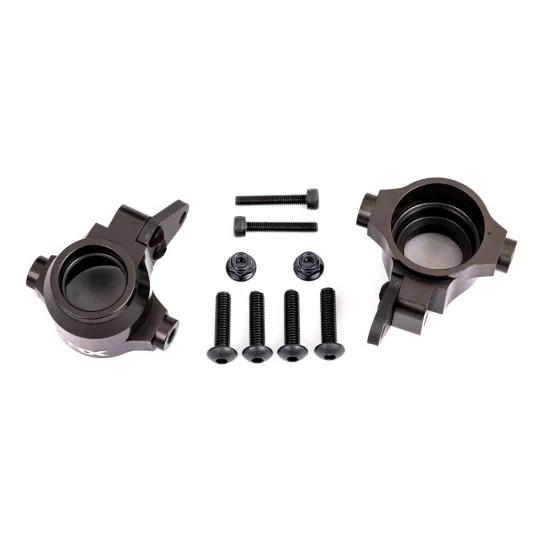 STEERING BLOCKS, 6061-T6 ALUMINUM (DARK TITANIUM-ANODIZED), LEFT & RIGHT