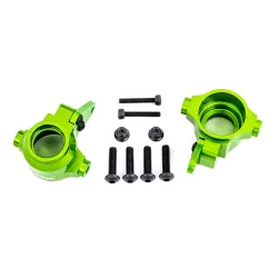 STEERING BLOCKS, 6061-T6 ALUMINUM (GREEN-ANODIZED), LEFT & RIGHT
