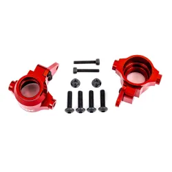 STEERING BLOCKS, 6061-T6 ALUMINUM (RED-ANODIZED), LEFT & RIGHT