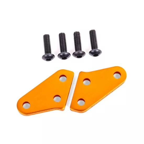 Steering block arms (aluminum, orange-anodized) (2) (fits #9537 and 9637 steering blocks)