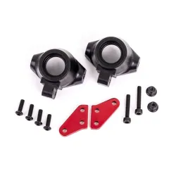 Steering block arms (aluminum, red-anodized) (2)/ steering blocks, left or right