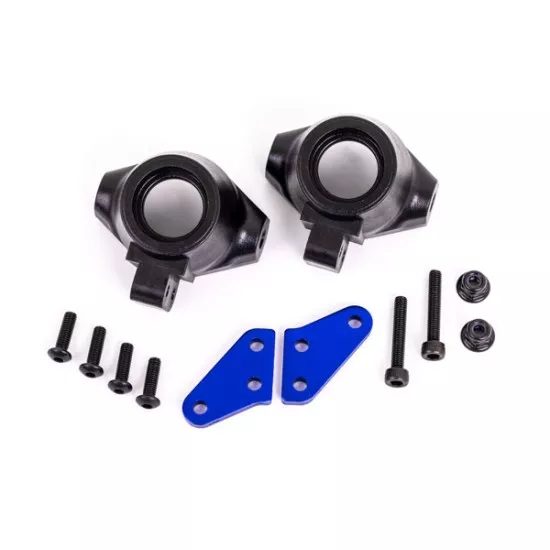 Steering block arms (aluminum, blue-anodized) (2)/ steering blocks, left or right