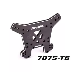 Shock tower, rear, 7075-T6 aluminum (dark titanium-anodized) (fits Sledge)