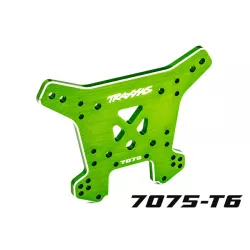 Shock tower, rear, 7075-T6 aluminum (green-anodized) (fits Sledge)