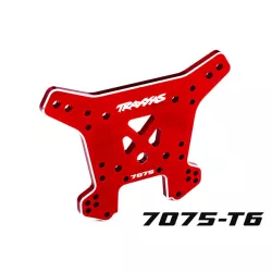 Shock tower, rear, 7075-T6 aluminum (red-anodized) (fits Sledge)