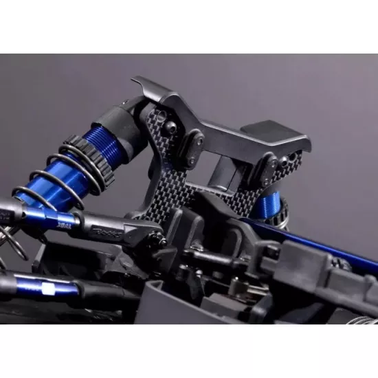 Shock tower, front, 5mm (carbon fiber) (fits Sledge)