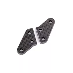 Steering block arms, carbon fiber (2) (fits #9635 series & 9637 series steering blocks)