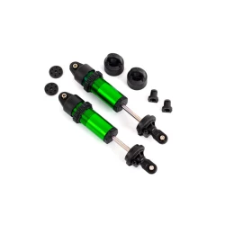 Shocks, GT-Maxx, aluminum (green-anodized) (fully assembled w/o springs) (2)