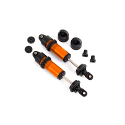 Shocks, GT-Maxx, aluminum (orange-anodized) (fully assembled w/o springs) (2)
