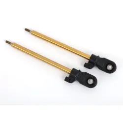 Shock shaft, 80mm (GT-Maxx) (TiN-coated) (2) (assembled with rod ends and steel hollow balls)