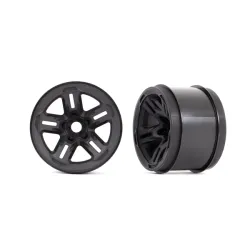 Wheels, 3.8' (black) (2) (17mm splined)