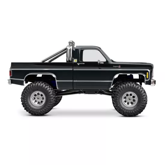 TRX-4M High Trail Crawler with 1979 Chevrolet K10 Truck Body: 1/18-Scale 4WD Electric Truck Black