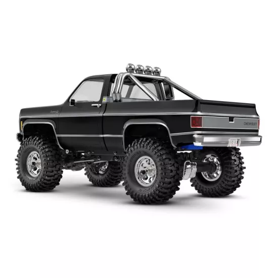 TRX-4M High Trail Crawler with 1979 Chevrolet K10 Truck Body: 1/18-Scale 4WD Electric Truck Black