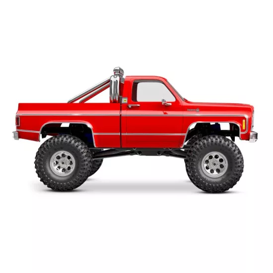 TRX-4M High Trail Crawler with 1979 Chevrolet K10 Truck Body: 1/18-Scale 4WD Electric Truck Rood